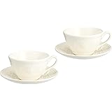 【正規輸入品】ウェッジウッド フェスティビティ アイボリー ペア ティーカップ&ソーサー 陶器 結婚祝い プレゼント 1054007