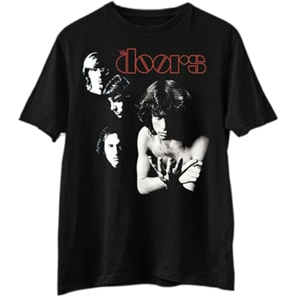 Amazon | [against] ロックTシャツ ヴィンテージ加工 Doors