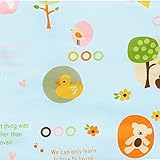 綿100%パイル地 プリント柄 おむつ替え ベビー用おでかけ防水シーツ 60×75cm 動物園