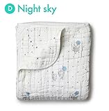 aden + anais (エイデンアンドアネイ) ブランケット 厚手 おくるみ 出産祝い DREAM BLANKET 【並行輸入品】 D Night sky