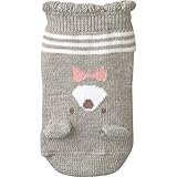 ベビーソックス(くま)《コンビミニ》 9～11 杢グレー 230127