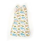 Miracle Baby（ミラクル ベビー）翼寝袋　おくるみ アームフラップ　ベビー スリープ サック Baby sleep sack コットン100％ 1セット　新生児 多種の色 (魚)