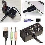 Office Usb2.0 Hub Adaptor 9 In 1 Splitter Support Tf/Ms/M2/Sd (Usa)