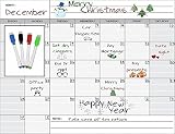 [DasKid]DasKid Magnetic Monthly Calendar White Board Planner for your Refrigerator or Office 17 x 13