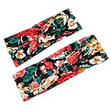 Domybest　親子　ヘアバンド ベビー　ママ　2点セット　カチューシャ 髪飾り ヘアアクセサリー　リボン ウサギ　花柄　和風　女の子 新生児 赤ちゃん 出産祝い 内祝い お宮参り 誕生日 100日