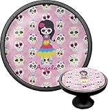 Kids Sugar Skullsキャビネットノブ(ブラック) ( Personalized )