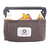 [褐色]ベビーカーバッグ、ベビーカーアクセサリー、ベビーベビーカー着脱オーガナイザー