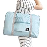 Wildgirl旅行ポータブル折りたたみストレージバッグハンドルバッグLuggage Carryバッグ ブルー