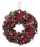 大橋新治商店 木の実のリース Natural Wreath リース 30cm 木の実レッド 28-016