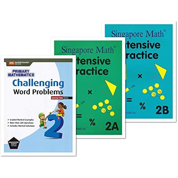 Singapore Primary Mathematics Grade 2 Kit (4 Books) - Textbooks 2A
