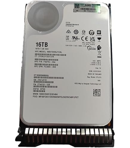 Seagate Barracuda 16TB Internal Hard Drive, 7200 U/Min, 512MB