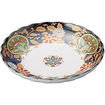 大幅値下げ❗️「藍九谷」寿字文小皿 完品 2色十草取り皿（SK-008） 作家「小長谷節子」