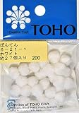 TOHO ぼんてん 約8mm No.1 ホワイト 約27ヶ入り