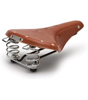 Amazon | BROOKS レザーサドル スプリングつきモデルB66の