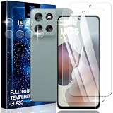 Nutmeg【2+2枚セット】Motorola Moto G66j 5G ガラスフィルム + Motorola Moto G66y 5G レンズフィルム モトローラ G66j 5G/モトローラ G66y 5G 保護フィルム 強化ガラス 日本製旭硝子採用 高透過率 耐衝撃 気泡防止 硬度9H 飛散防止 超高質感 スクラッチ防止 貼り付け簡単 ラウンドエッジ加工