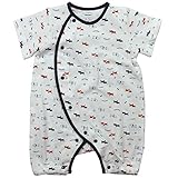 《年間定番》Babbun(バブーン)40/2天竺ダックスPtフィットオール 70cm/ネイビー NO.KK-31-2428