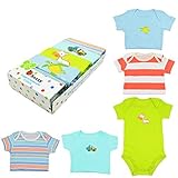 babyprice Bypベビー男の子新生児用品一式Bodysuits Onesies半袖コットン夏5ピース/セット