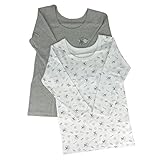 男児 2枚組スムース長袖（ヒコーキ柄）100/110/120/130 『5542』 (120)