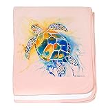 CafePress – More Sea Turtles – スーパーソフトベビー毛布、新生児おくるみ ピンク 05637267976832E