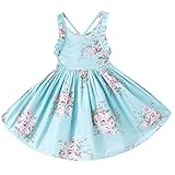 QIJOVO DRESS ベビー・ガールズ US サイズ: 3T カラー: ブルー