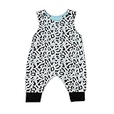 Karchi 子供オールインワン ベビー連体服　無地 　サロペットパンツ 　ベビー ロンパース　両面プリント　女の子用　普段着 カジュアル 可愛い 春夏　全3色 (70, ブラック)