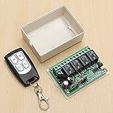 12V 4CH ch 315Mhz ワイヤレス リモートコントロール スイッチ トランシーバー レシーバー 並行輸入品