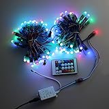 KAPATA LEDライトセット　50pcs 12mmライトストリング　文字飾り　ビルボード DC5V WS2811 サインボード　コントローラ付き 電飾 RGB IP65　防水