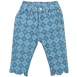 SCHNEE(スネー) 裾スカラジャガード七分パンツ 90cm /【22】ブルー NO.F-653465