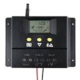 Y-SOLAR 60A/80A ソーラー充電コントローラ 12V/24V パネルバッテリー充電コントローラ (60A)
