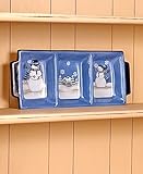 Snow Couple Divided Serving Platter [並行輸入品]