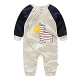 Hzjundasi Newborn 赤ちゃん コットンRomper Long Sleeve ジャンプスーツ アウトフィット Clothes Bodysuit
