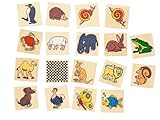 Memory Animals Game In Wooden Box [並行輸入品]