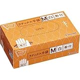 カウネット ラテックス手袋 粉付 M 100枚入