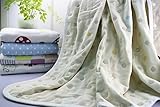 Organic Dream Baby Muslin Swaddle Blanket - Oversized 47in x 47in - Ultra Soft (Beige Dot) by David 