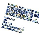 グラフィティアートテーマ オリジナルプロファイル PBTs キーキャップ 74 / 140キー メカニカルキーボード用 サイドプリント付き 複数サイズのゲーム用キーキャップに適合