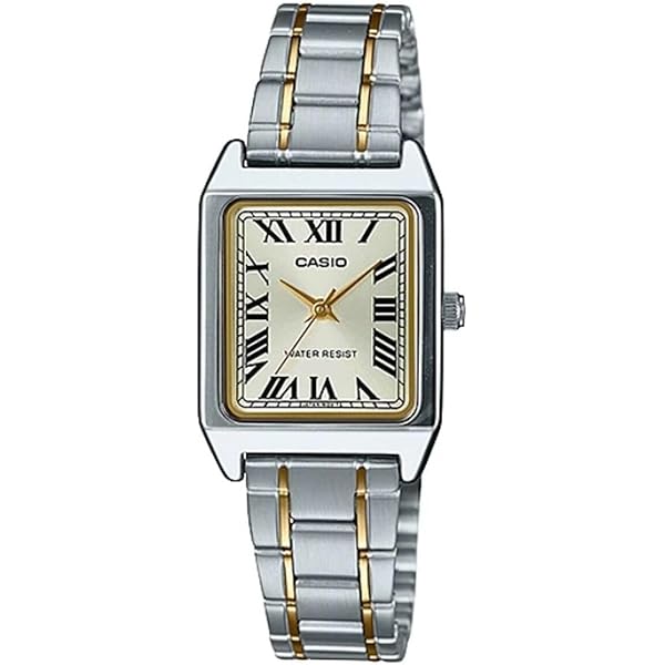 Casio LTP-V007G-9B Women's Rectangular Gold Tone Stainless Steel