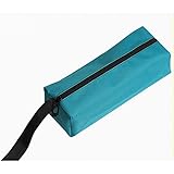 RaiFu 道具袋 ツールバッグ 小型　吊り下げ 大容量 多機能 オックスフォード クロス ハードウェアツールキット 収納バッグ 小物 工具バッグ コンテナポケット 収納ポーチ ブルー L