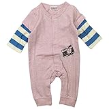 【秋冬春対応】 GARACH(ギャラッチ)裏毛袖レイヤードロンパース 80cm/Pk NO.AH-1634303