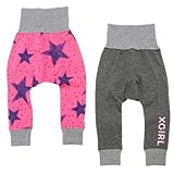 X-GIRL STAGES PENCIL STAR ベビーモンキーパンツSET ピンク×チャコール 12M(80)