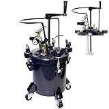 TCP Global Commercial 2.5 Gallon (10 Liters) Spray Paint Pressure Pot Tank with Manual Mixing Agitat