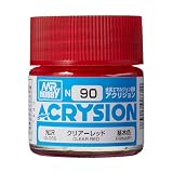 GSIクレオス アクリジョン クリアーレッド 10ml 模型用塗料 N90
