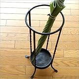 傘立て おしゃれ アンティーク アンブレラスタンド デザイン シンプル スリム コンパクト アイアン傘立て シンプルサークル [kan6994]