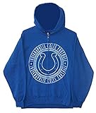 Indianapolis Colts Adult Large Full Zip Hoodieジャケット/ Sweatshirt – ブルー