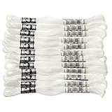 DMC アブローダー 刺繍糸 30番 長さ40ｍ 12束入 #B5200 ホワイト系 DMC10730B