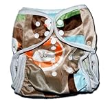 One Size Fit All- Diaper Covers for Prefolds or Regular Inserts PUL MINKY - FARM by BubuBibi by Bubu