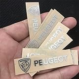 【8個】車用ステッカーデカール3D専用金属装飾ロゴバッジステッカーオートバイ バイク ステッカー デカール シール デカール シール 防水デカールデコレーション(に適うプジョー408Xプジョー508L プジョー2008 プジョー5008プジョー308プジョー4008全シリーズに対応 互換品)写真dU
