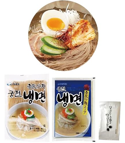 Amazon.co.jp: 【メール便】韓国冷麺5食セット（麺120g・濃縮スープ