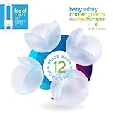Baby Proofing Corner Guards Clear 12 Pack - Best Safety Edge Cushion Bumper Protector to Childproof 