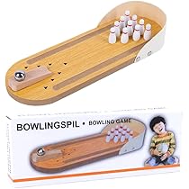 Amazon.co.jp: ミニボーリングゲームセット 木製ミニ卓上
