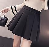 ミニスカート，学生カジュアルかわいいスカート (L, ブラック)